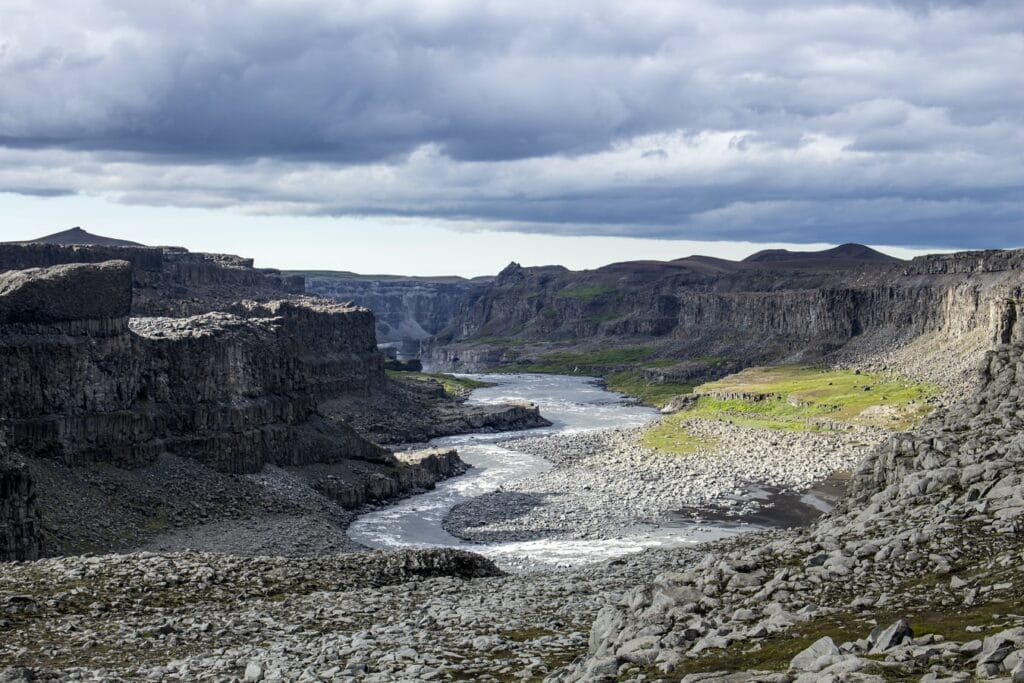 Jökulsárgljúfur canyon in north Iceland