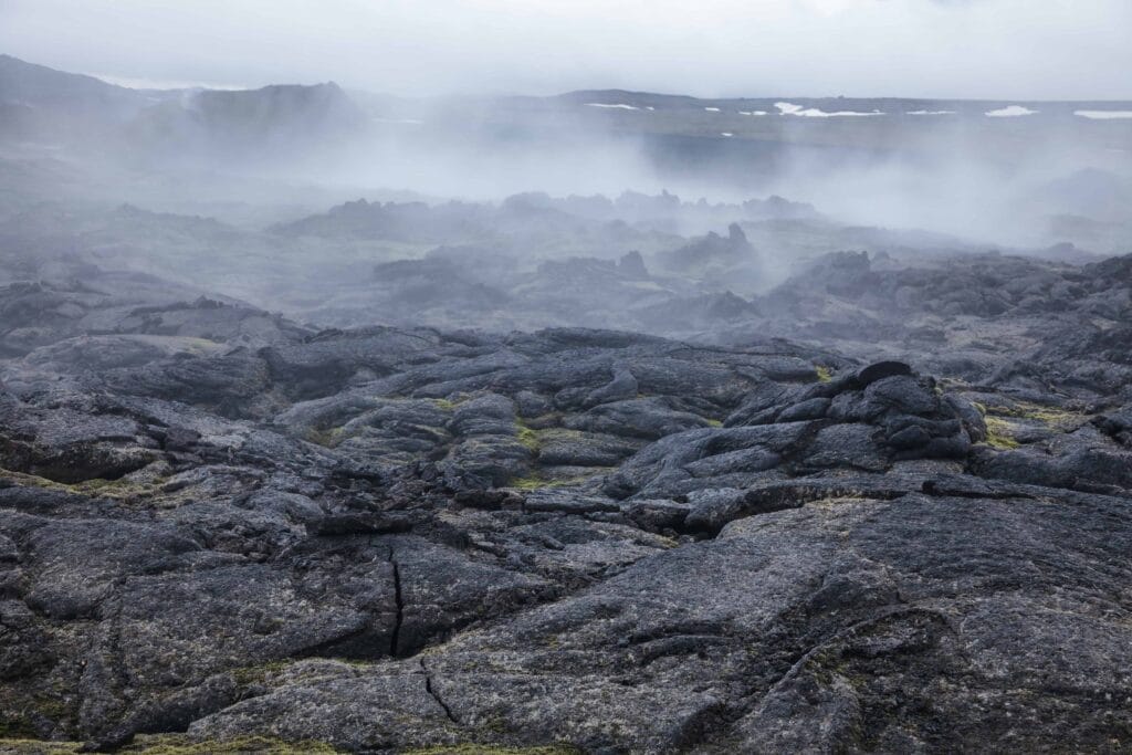 Leirhnjukur geothermal fields in north Iceland