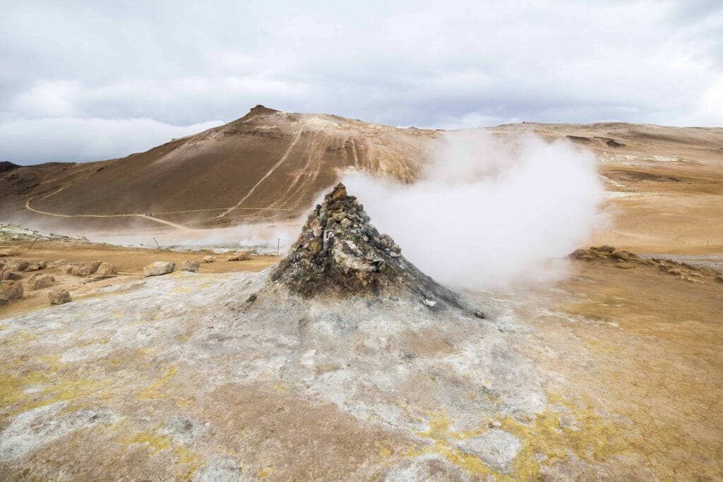 Leirhnjukur geothermal fields in north Iceland