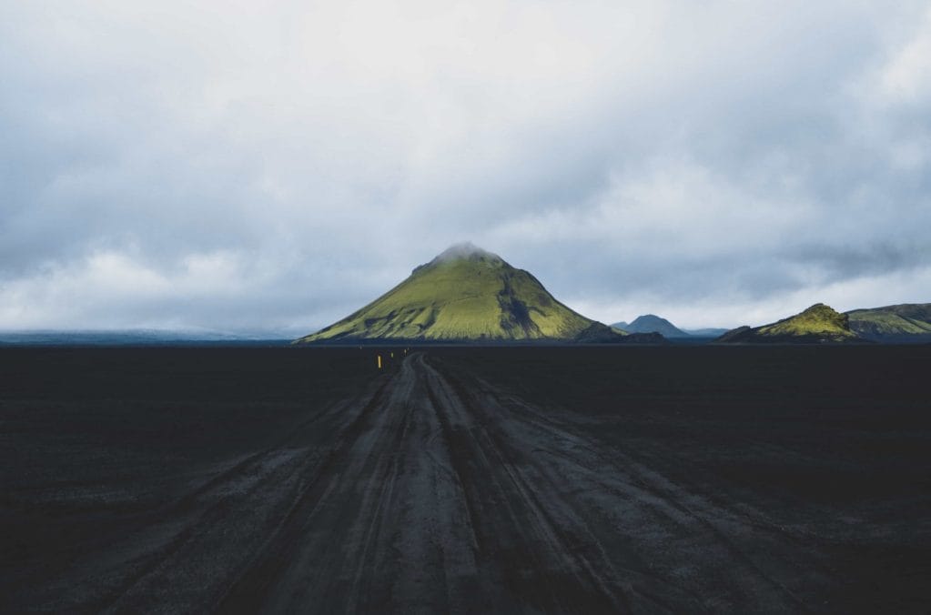 Mælifell volcano mountain in the highlands of Iceland