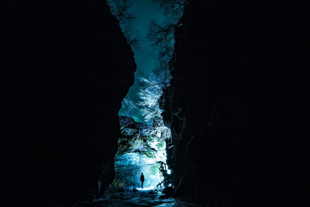 Nauthúsagil ravine in the highlands of Iceland