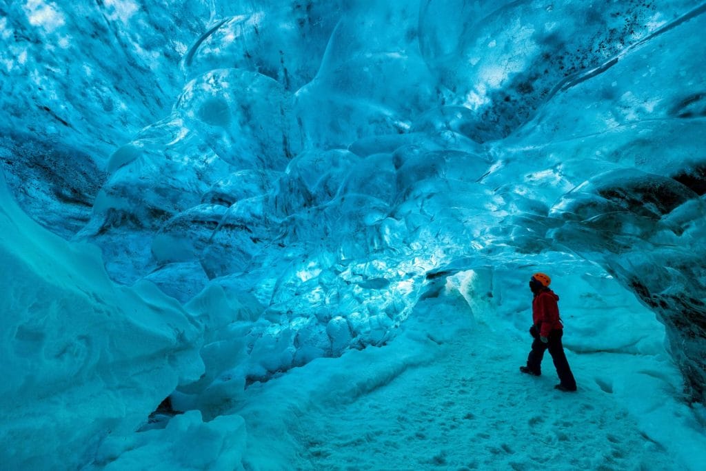 Blue Ice Cave in Iceland, Ice Cave Tours, Vatnajokull National Park - natural blue ice cave in Vatnajokull glacier