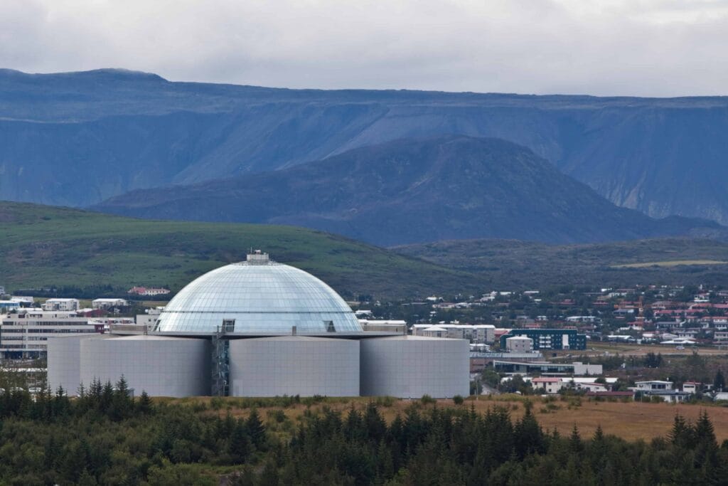 Perlan museum in Reykjavik Iceland