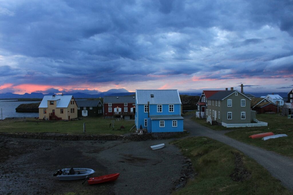 Flatey Island in west Iceland