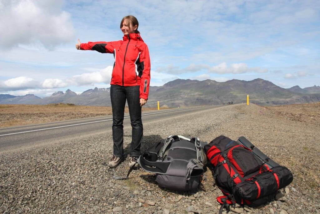 Hitchhiking in Iceland