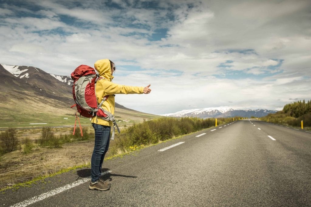 Hitchhiking in Iceland