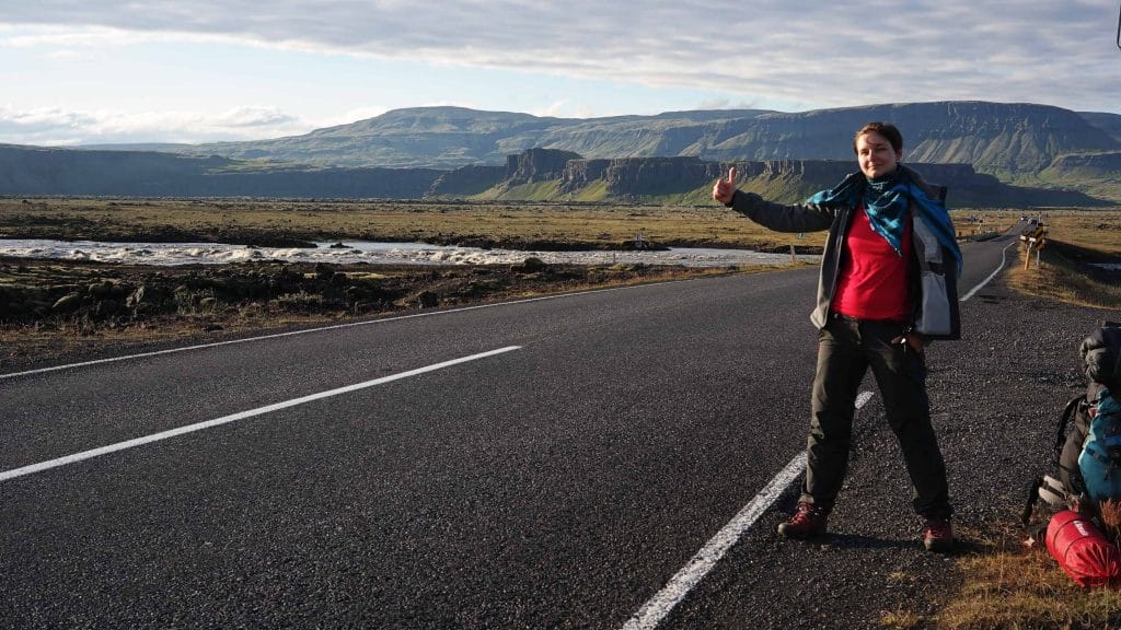Hitchhiking in Iceland