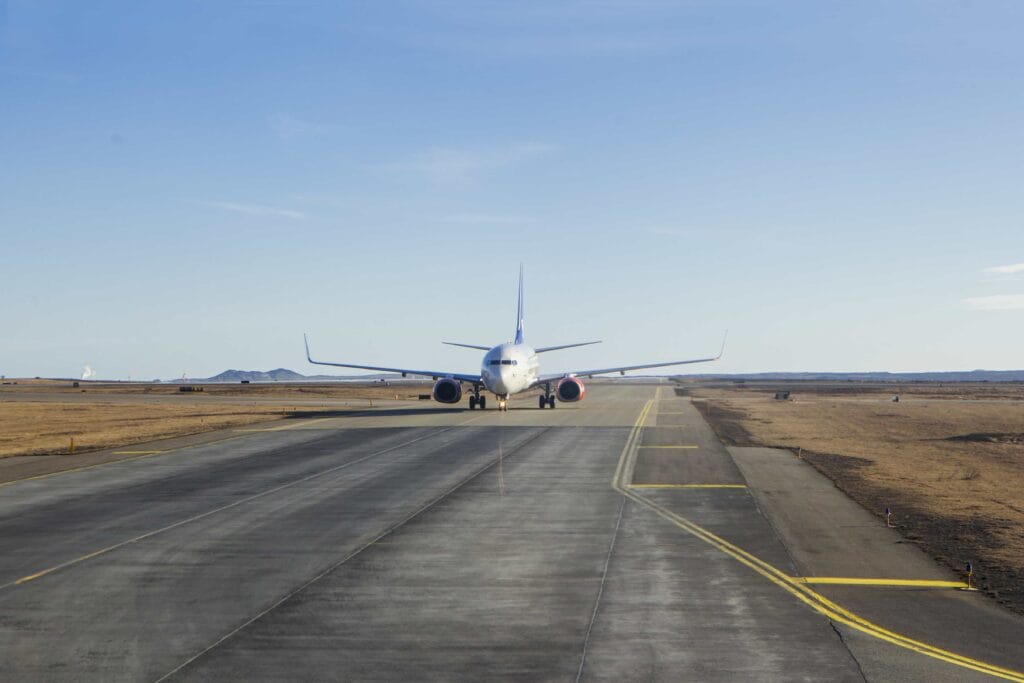 airplane in Keflavik Airport