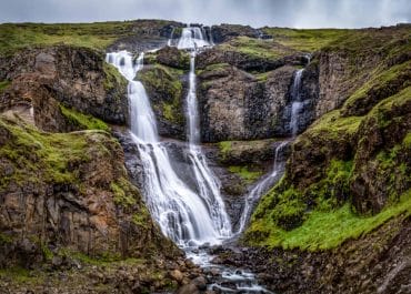 Rjúkandi Waterfall in the Valley of Jökuldalur