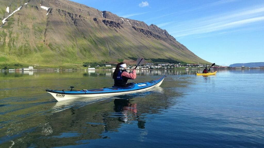 kayaking in the Westfjords