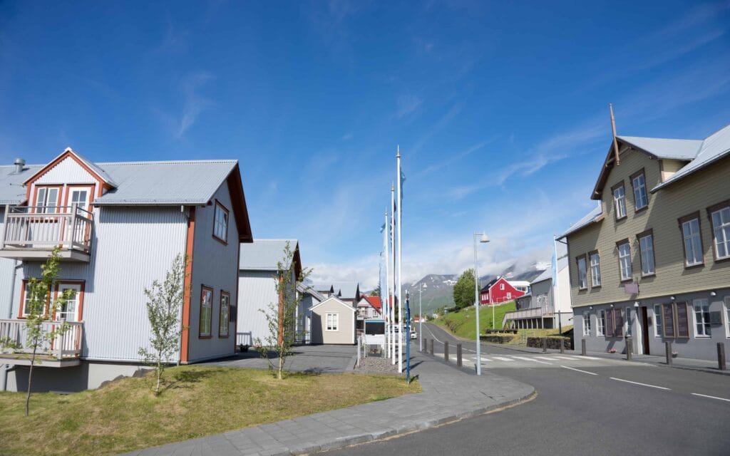 Fáskrúðsfjörður village in Eastfjords of Iceland
