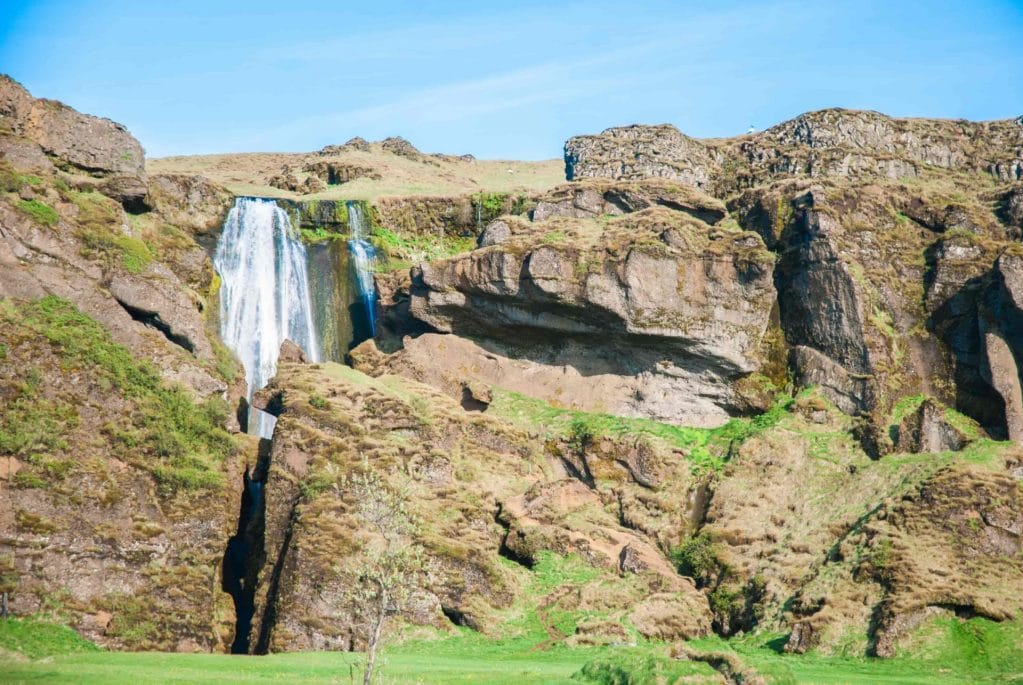 Gljúfrabúi hidden waterfall - south Iceland