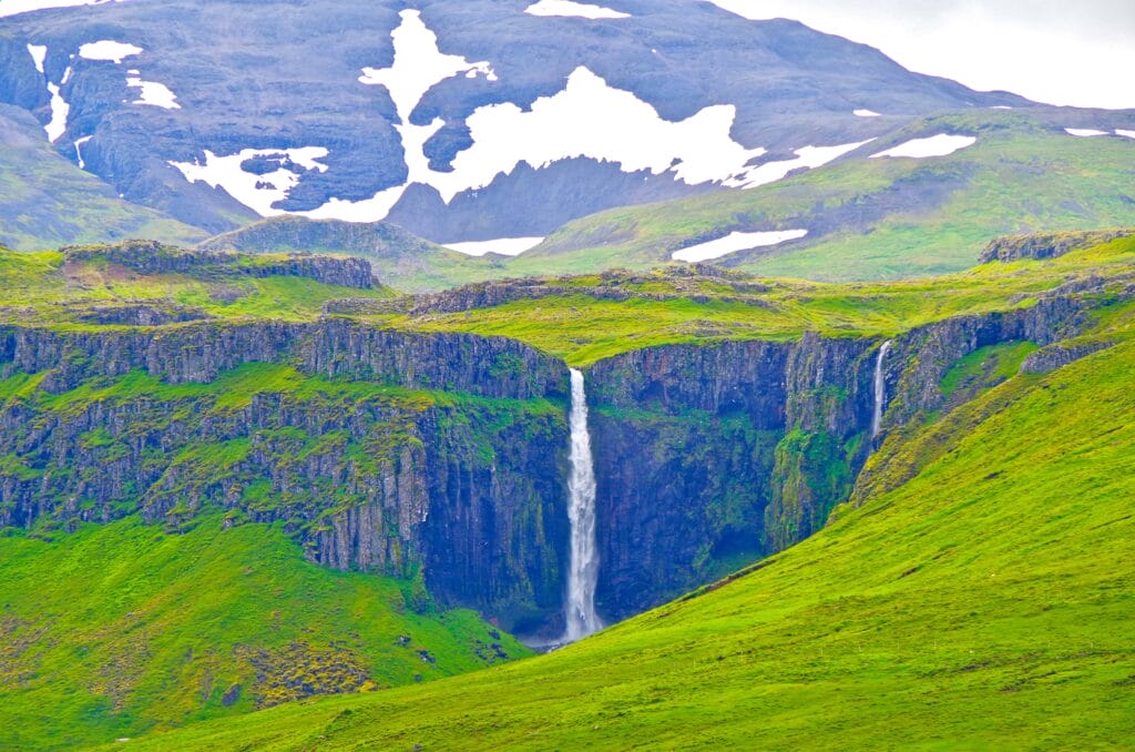 Grundarfoss waterfall in Snæfellsnes Peninsula