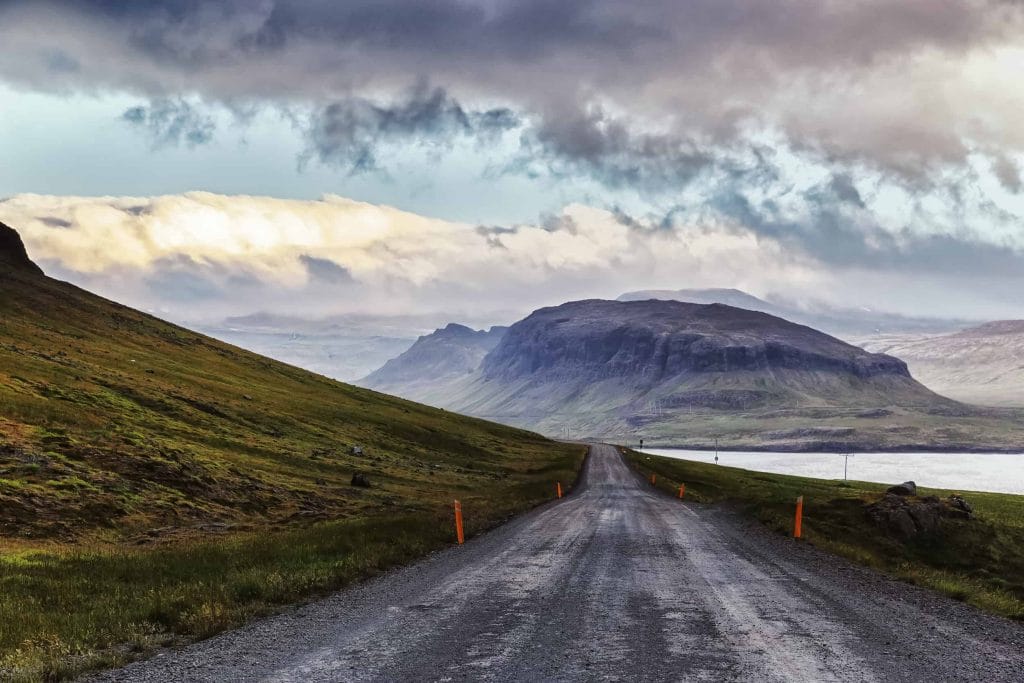 highland roads to Hveravellir geothermal area in the highlands of Iceland