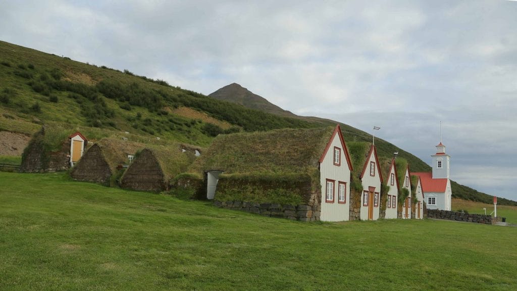 Laufás Turf Houses in north Iceland