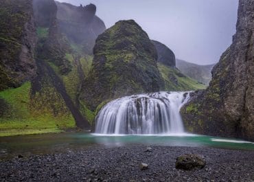 Stjórnarfoss Waterfall | The Hidden Waterfall in South Iceland