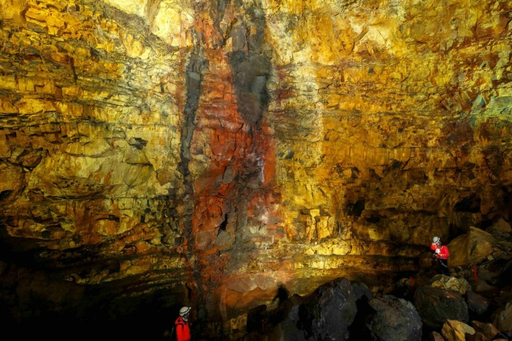 Thrihnukagigur volcano - inside the volcano in Iceland