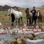 Reykjadalur hot spring riding tour