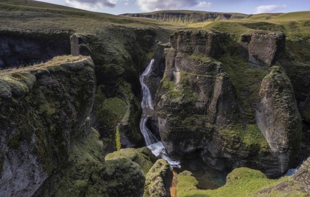 Fjaðrárgljúfur canyon in south Iceland