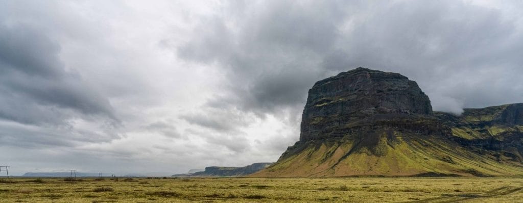 Lómagnúpur mountain in south Iceland