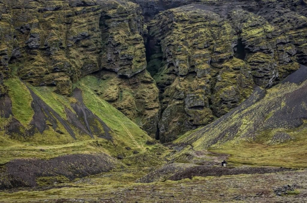 Rauðfeldsgjá Gorge in Snæfellsnes Peninsula