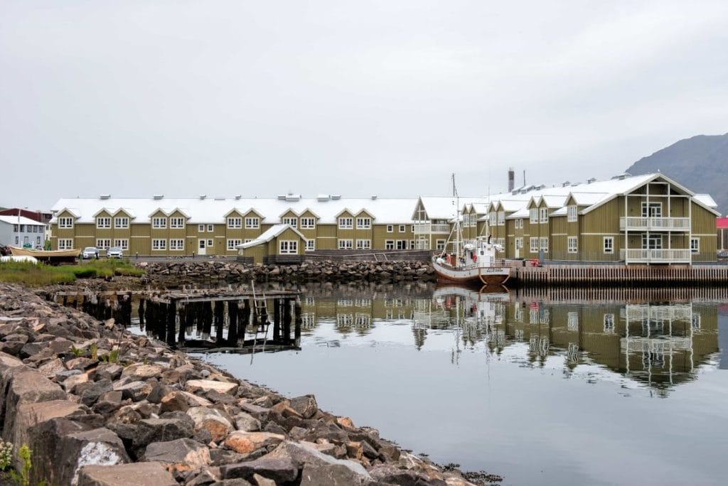 Siglufjordur village in North Iceland