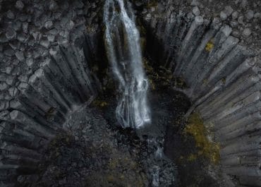 Stuðlafoss Basalt Column Waterfall