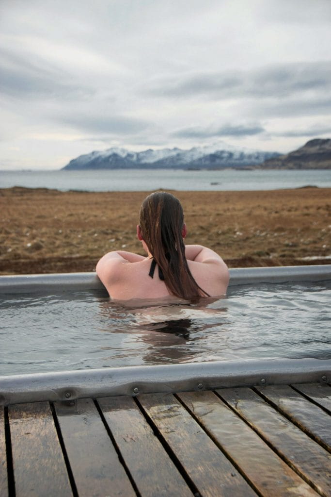 Iceland hot spring, Djúpavogskörin hot springs in East Iceland