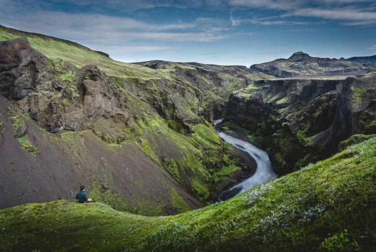 Markafljótsgljúfur canyon in Iceland