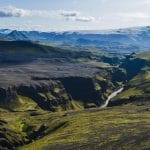 Markafljótsgljúfur canyon in Iceland