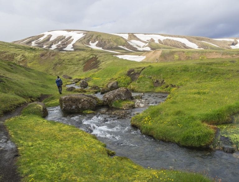 Iceland Natural Hot Springs, Strútslaug hot spring, hidden hot spring in Iceland