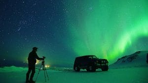 Eyjafjallajokull Northern Lights - Super Jeep
