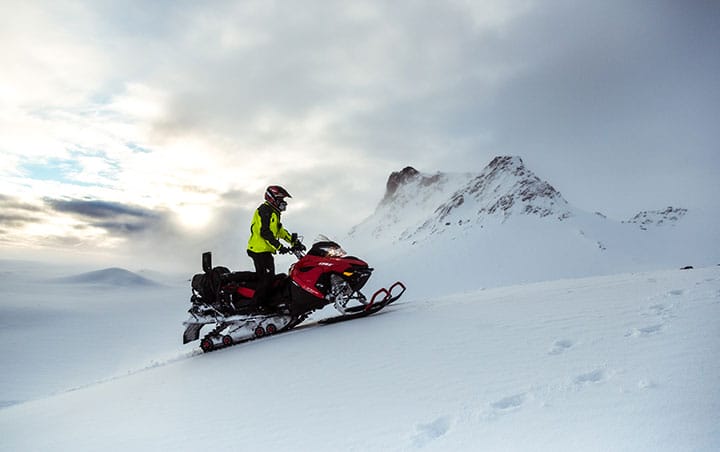 Snowmobile tour in Iceland