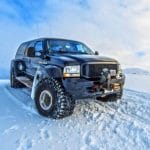 Super Jeep ride on glacier in Iceland