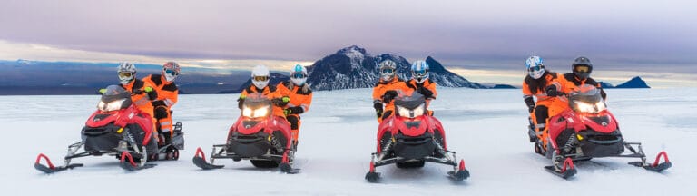 Snowmobile tour in Iceland