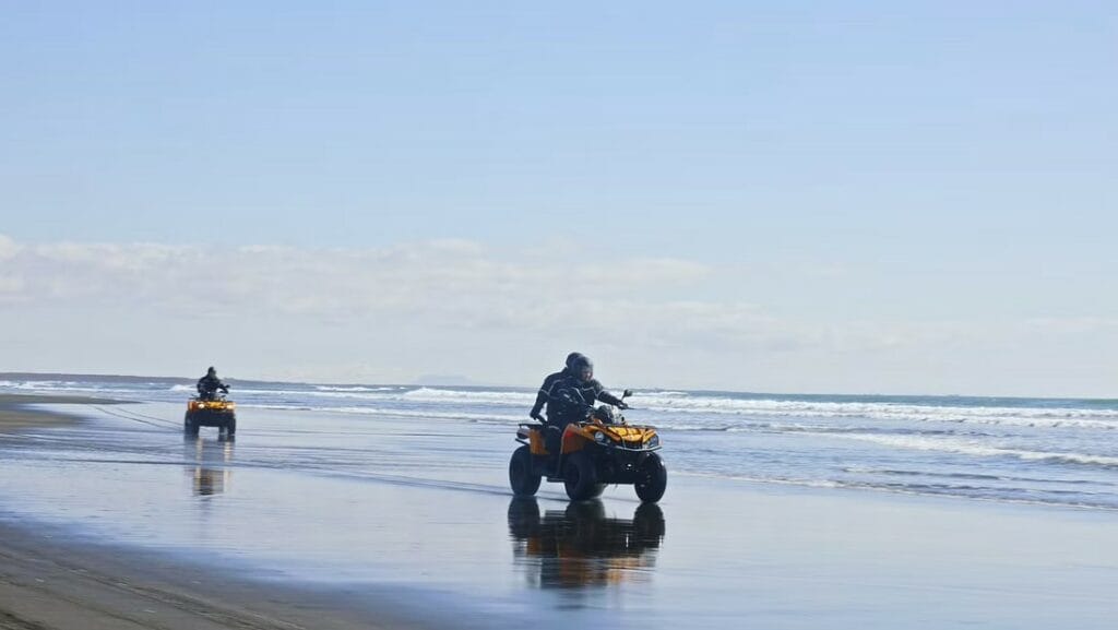 ATV black sand beach tour in Iceland