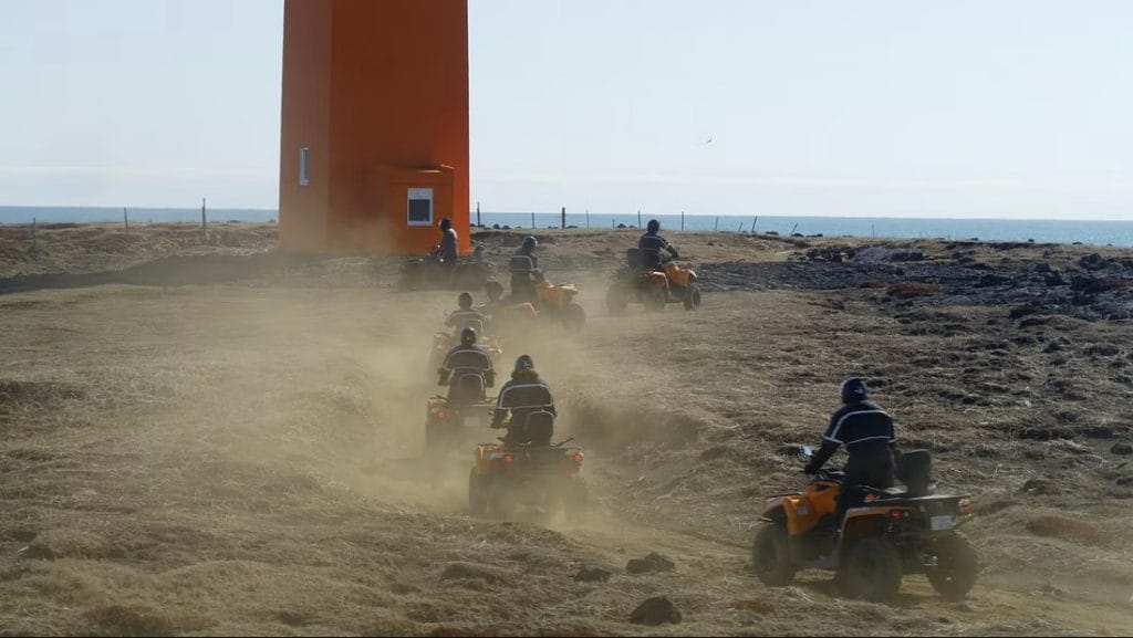 ATV black sand beach tour in Iceland