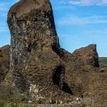 Hljodaklettar cliffs in North Iceland
