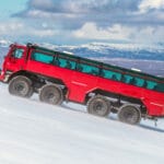Monster Truck can climb on every even the most difficult terrain Langjokull Glacier