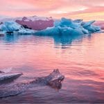 Iceland Must See - Midnight Sun at Jokulsarlon Glacier Lagoon