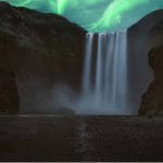 Aurora Tours, Northern Lights Tours in Iceland, Northern Lights Iceland - Skógafoss Waterfall in South Iceland