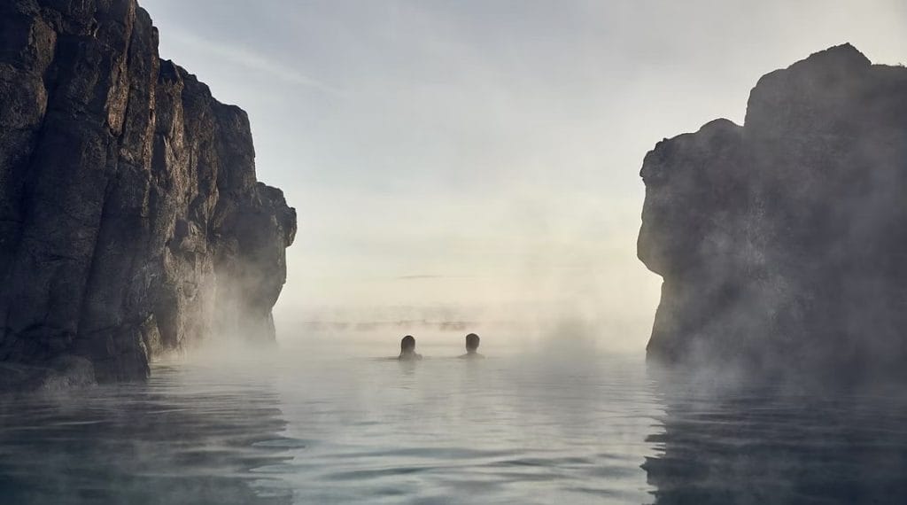 Sky Lagoon spa in Iceland, spa with views in Iceland