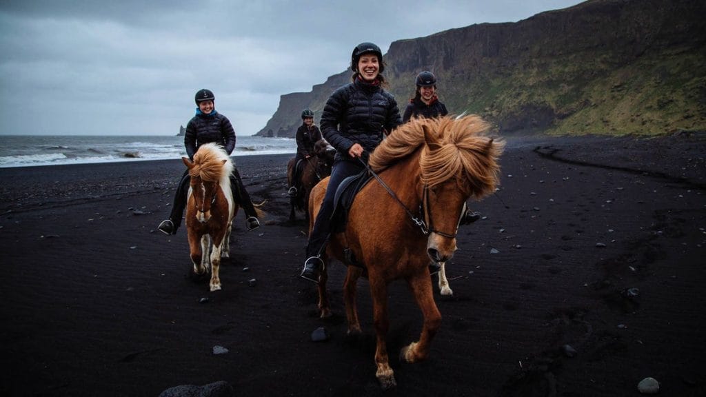 Vík Black Beach Horse Riding Tour, Vik Horseback Riding Tour, Black sand beach in Vik