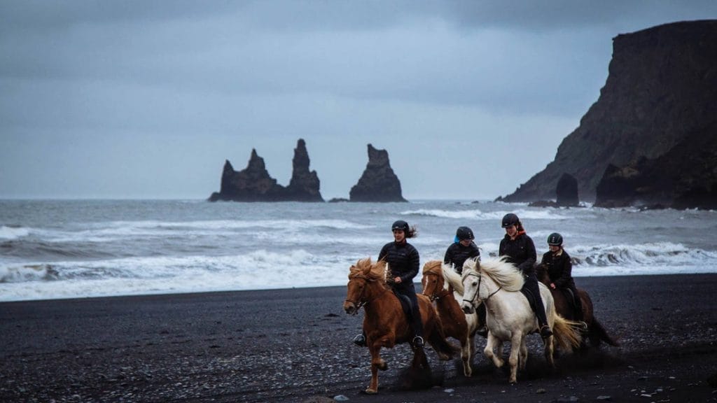 Vík Black Beach Horse Riding Tour, Vik Horseback Riding Tour, Black sand beach in Vik