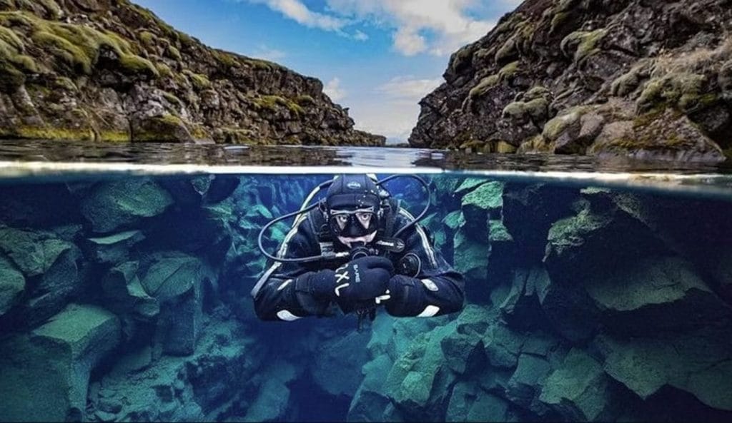 Scuba Diving in Iceland - Silfra tectonic plates