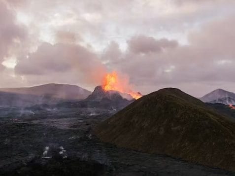 Litli Hrutur Active Volcano