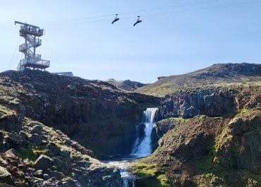 mega zip line in hveragerði, zip line tours in Iceland