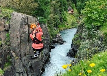 Zip Line Akureyri tour, Zip Lining in Akureyri, zip line tours in Iceland