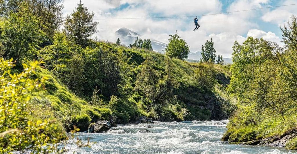 Zip Line Akureyri tour, Zip Lining in Akureyri, zip line tours in Iceland