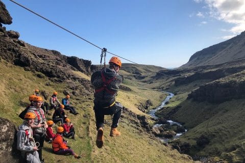 Zip Line in Vík , zip line tours in Iceland